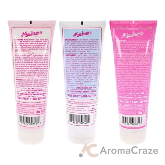 Picture of Super Sweetback Treatment With Pillow Soft Curls and Jelly Soft Curl Kit by Miss Jessies for Unisex - 3 Pc Kit 8.5oz Treatment, 8.5oz Lotion, 8.5oz Gel