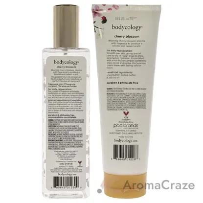 Picture of Cherry Blossom Kit by Bodycology for Women - 2 Pc Kit 8oz Body Cream, 8oz Fragrance Mist