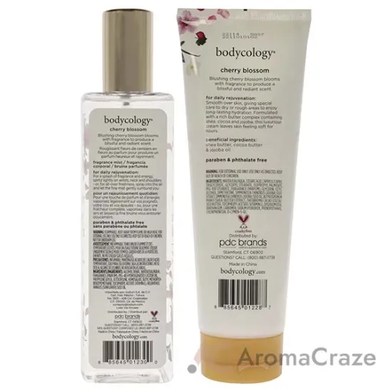 Picture of Cherry Blossom Kit by Bodycology for Women - 2 Pc Kit 8oz Body Cream, 8oz Fragrance Mist