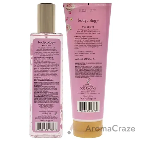 Picture of Sweet Love Kit by Bodycology for Women - 2 Pc Kit 8oz Body Cream, 8oz Fragrance Mist