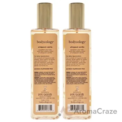 Picture of Whipped Vanilla by Bodycology for Women - 8 oz Fragrance Mist - Pack of 2