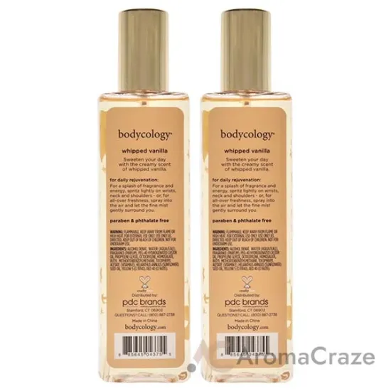 Picture of Whipped Vanilla by Bodycology for Women - 8 oz Fragrance Mist - Pack of 2