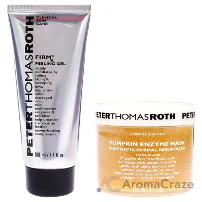 Picture of Pumpkin Enzyme Mask and Firmx Peeling Gel Kit by Peter Thomas Roth for Women - 2 Pc Kit 5oz Mask, 3.4oz Gel