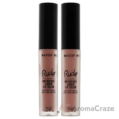 Picture of Notorious Rich Long Liquid Lip Color Kit by Rude Cosmetics for Women - 2 Pc Kit 2 X 0.1oz Lip Color - Below the Belt, False Hope