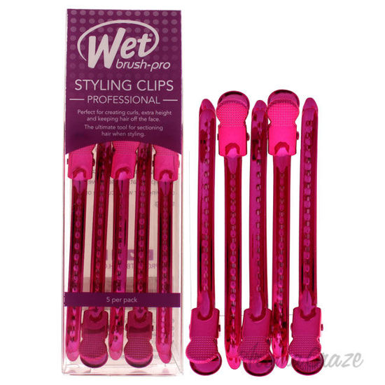 Picture of Pro Styling Clips Pink by Wet Brush for Women 5 Pc Hair Clips