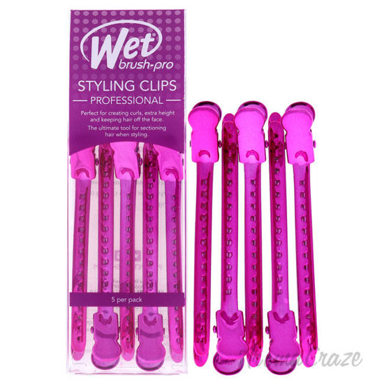 Picture of Pro Styling Clips Purple by Wet Brush for Women 5 Pc Hair Clips