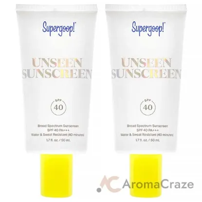 Picture of Unseen Sunscreen SPF 40 by Supergoop for Women - 1.7 oz Sunscreen - Pack of 2