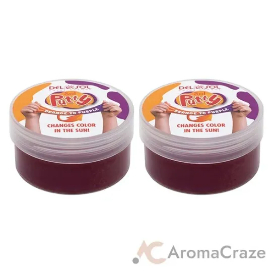 Picture of Color-Changing Sol Putty - Orange to Purple by DelSol for Unisex - 1 Pc Putty - Pack of 2