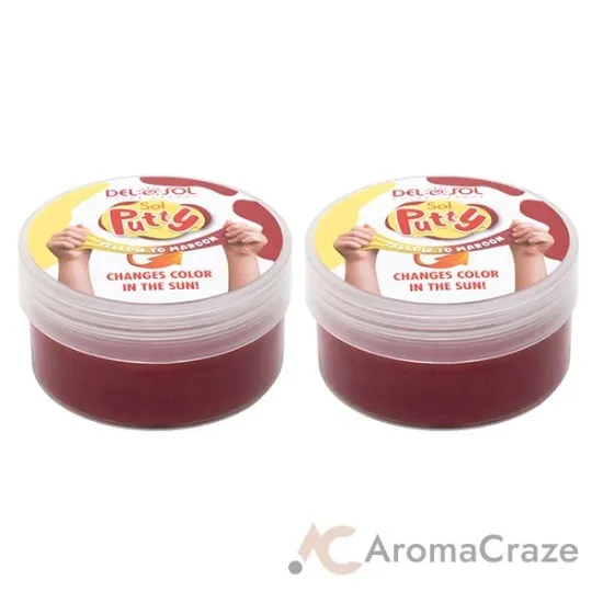 Picture of Color-Changing Sol Putty - Yellow to Red by DelSol for Unisex - 1 Pc Putty - Pack of 2