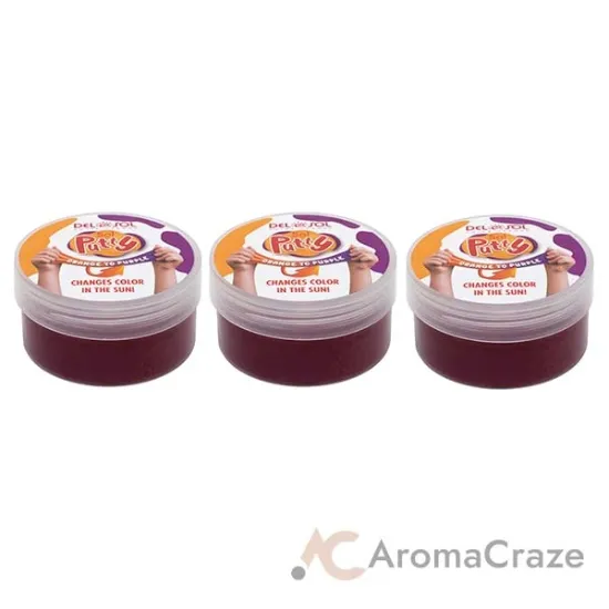 Picture of Color-Changing Sol Putty - Orange to Purple by DelSol for Unisex - 1 Pc Putty - Pack of 3