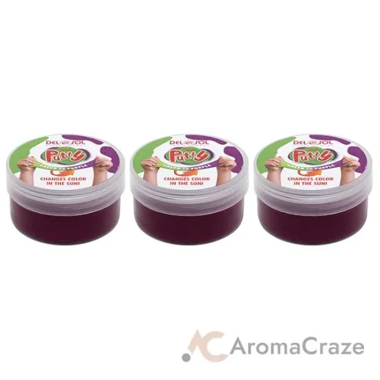 Picture of Color-Changing Sol Putty - Green to Purple by DelSol for Unisex - 1 Pc Putty - Pack of 3