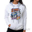Picture of NASCAR Hooded Sweatshirt Chase Elliot 1 White by DelSol for Women 1 Pc T Shirt (M)