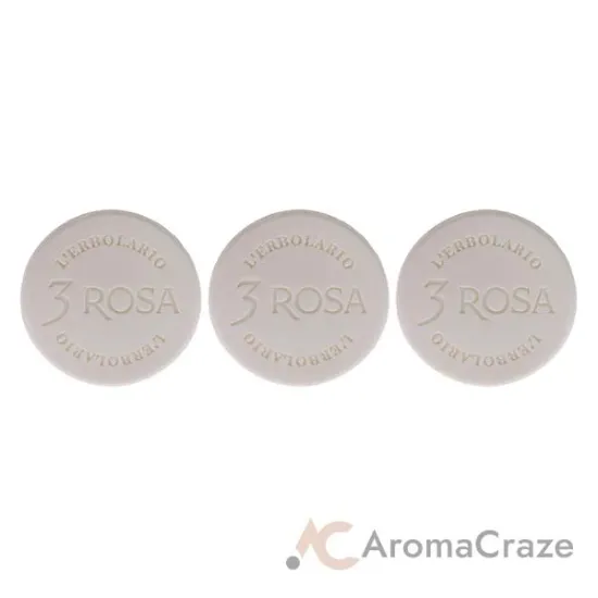 Picture of Perfumed Bar Soap - 3 Rose by LErbolario for Unisex - 3.5 oz Soap - Pack of 3