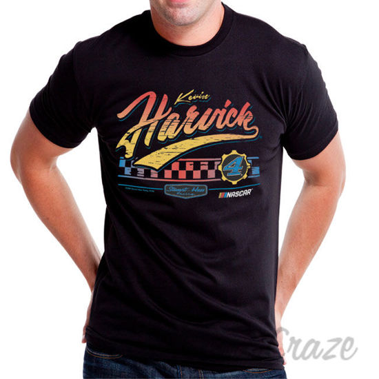 Picture of NASCAR Mens Classic Crew Tee Kevin Harvick 3 Black by DelSol for Men 1 Pc T Shirt (M)
