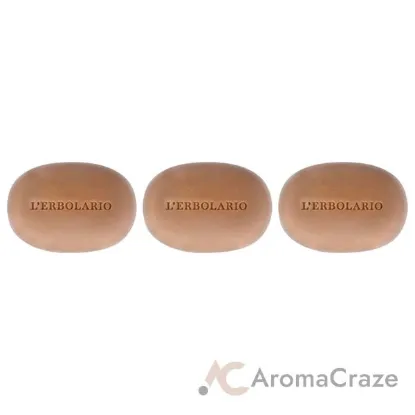 Picture of Perfumed Soap - Sweet Poppy - Pack of 3 by LErbolario for Unisex - 3.5 oz Soap