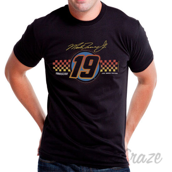 Picture of NASCAR Mens Classic Crew Tee Martin Truex Jr 1 Black by DelSol for Men 1 Pc T Shirt (L)