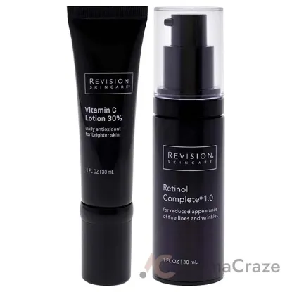 Picture of Revision Kit by Revision for Unisex - 2 Pc Kit 1oz Vitamin C Lotion, 1oz Retinol Complete 1.0 Cream