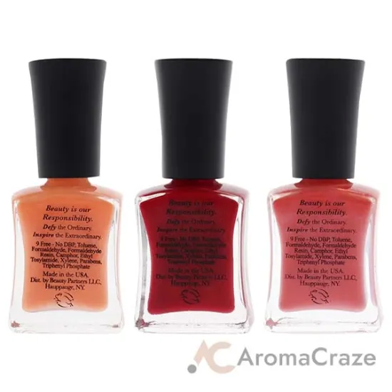 Picture of Wear Resistant Nail Lacquer Kit by Defy and Inspire for Women - 3 Pc Kit 0.5 oz Nail Polish - 156 Spolier Alert, 0.5oz Nail Polish - 220 The Final Rose, 0.5oz Nail Polish - N13 The Best