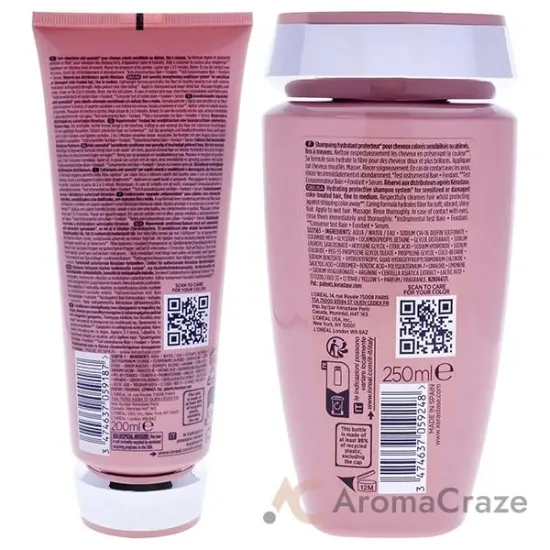 Picture of Chroma Absolu Kit by Kerastase for Unisex - 2 Pc Kit 6.8oz Chroma Absolu Fondant Cica Conditioner, 8.4oz Chroma Absolu Moisturizing Protective System Shampoo