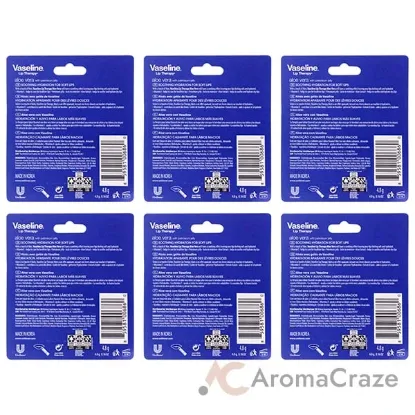 Picture of Lip Therapy Petroleum Jelly - Aloe Vera by Vaseline for Women - 0.16 oz Lip Balm - Pack of 6