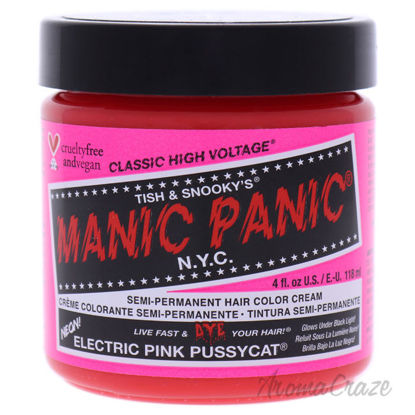 Picture of Classic High Voltage Hair Color Electric Pink Pussycat by Manic Panic for Unisex 4 oz Hair Color