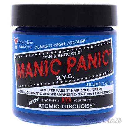 Picture of Classic High Voltage Hair Color Atomic Turquoise by Manic Panic for Unisex 4 oz Hair Color