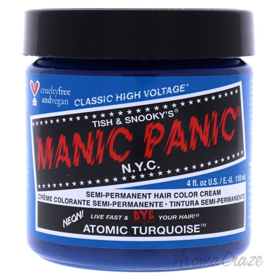 Picture of Classic High Voltage Hair Color Atomic Turquoise by Manic Panic for Unisex 4 oz Hair Color