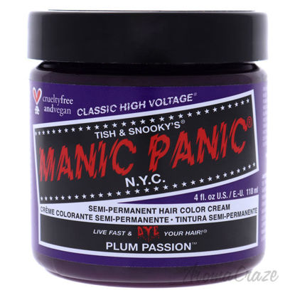Picture of Classic High Voltage Hair Color Plum Passion by Manic Panic for Unisex 4 oz Hair Color