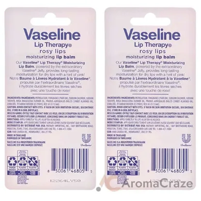 Picture of Lip Therapy - Rosy Lips by Vaseline for Women - 2 x 0.35 oz Lip Balm - Pack of 4