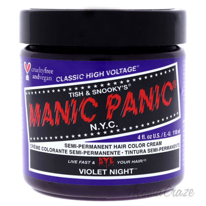 Picture of Classic High Voltage Hair Color Violet Night by Manic Panic for Unisex 4 oz Hair Color