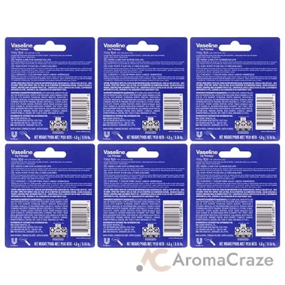 Picture of Lip Therapy Petroleum Jelly - Rosy by Vaseline for Women - 0.16 oz Lip Balm - Pack of 6