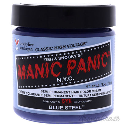 Picture of Classic High Voltage Hair Color Blue Steel by Manic Panic for Unisex 4 oz Hair Color