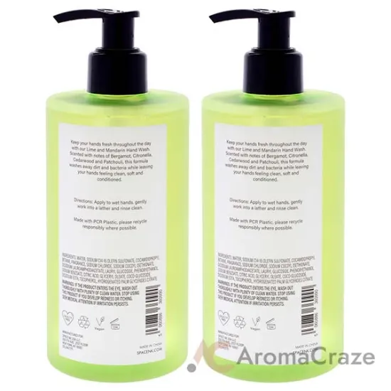 Picture of Beauty Space Hand Wash - Lime and Mandarin by BeautySpace for Unisex - 11.8 oz Hand Wash - Pack of 2