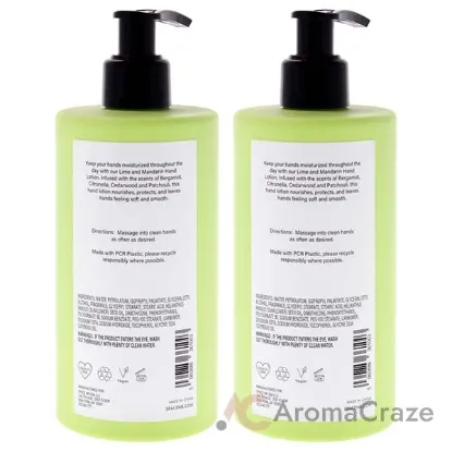 Picture of Beauty Space Hand Lotion - Lime and Mandarin by BeautySpace for Unisex - 11.8 oz Hand Lotion - Pack of 2