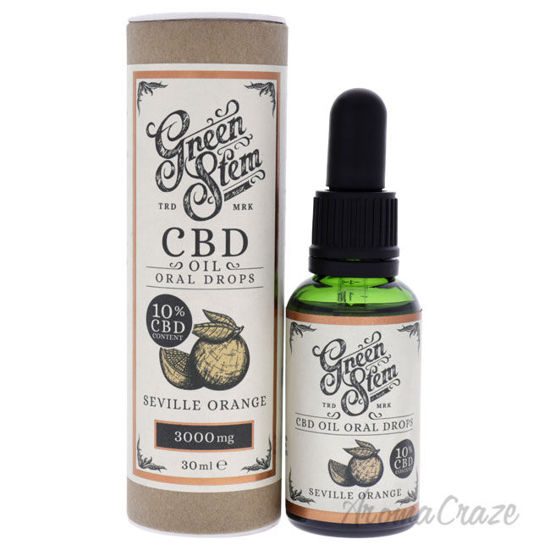 Picture of CBD Oil Oral Drops 3000mg Seville Orange by Green Stem for Unisex 1 oz Drops