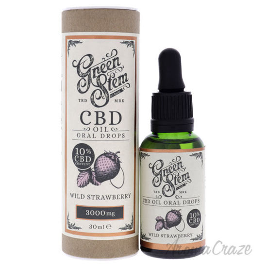 Picture of CBD Oil Oral Drops 3000mg Wild Strawberry by Green Stem for Unisex 1 oz Drops