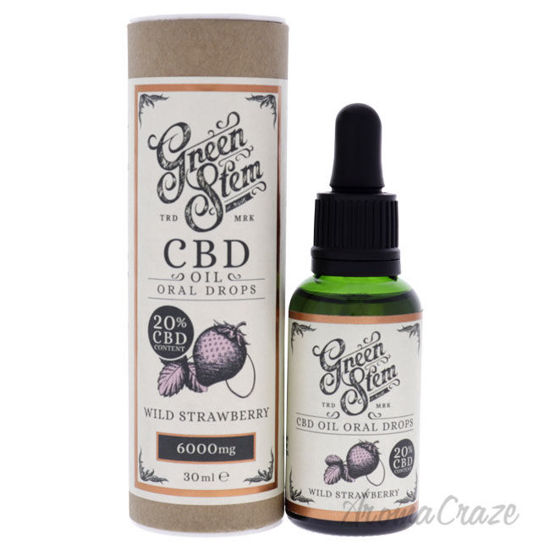 Picture of CBD Oil Oral Drops 6000mg Wild Strawberry by Green Stem for Unisex 1 oz Drops