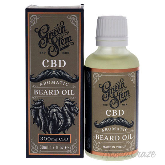 Picture of CBD Beard Oil 300mg Sandalwood Lavander and Jasmine by Green Stem for Men 1.7 oz Oil