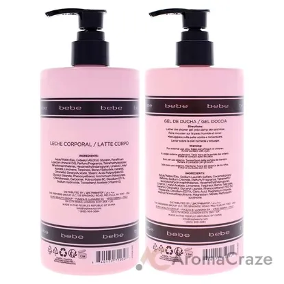 Picture of Bebe Kit by Bebe for Women - 2 Pc Kit 16.9oz Shower Gel, 16.9oz Body Lotion