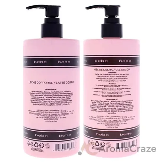 Picture of Bebe Kit by Bebe for Women - 2 Pc Kit 16.9oz Shower Gel, 16.9oz Body Lotion