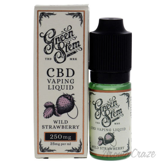 Picture of CBD Vaping Liquid 250mg Wild Strawberry by Green Stem for Unisex 0.33 oz Vaping Liquid