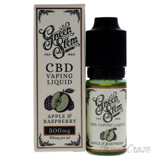 Picture of CBD Vaping Liquid 500mg Apple and Raspberry by Green Stem for Unisex 0.33 oz Vaping Liquid