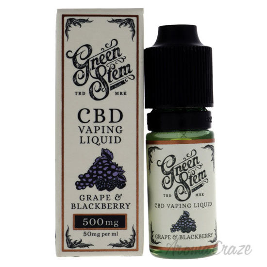 Picture of CBD Vaping Liquid 500mg Grape and Blackberry by Green Stem for Unisex 0.33 oz Vaping Liquid