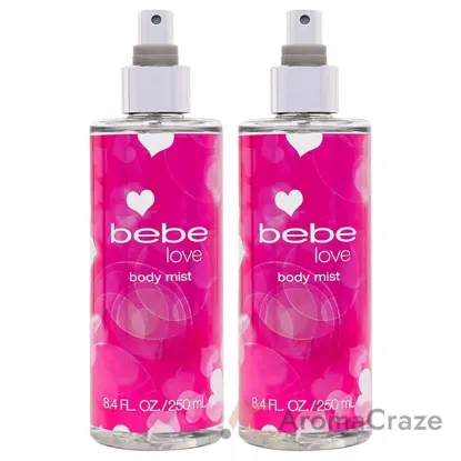 Picture of Bebe Love by Bebe for Women - 8.4 oz Body Mist - Pack of 2