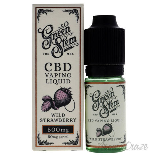 Picture of CBD Vaping Liquid 500mg Wild Strawberry by Green Stem for Unisex 0.33 oz Vaping Liquid