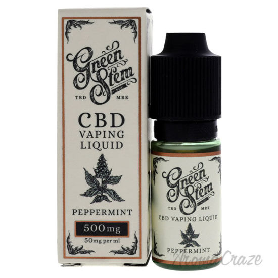 Picture of CBD Vaping Liquid 500mg Peppermint by Green Stem for Unisex 0.33 oz Vaping Liquid