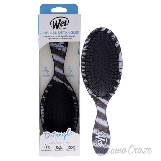 Picture of Original Detangler Brush Safari Zebra by Wet Brush for Unisex 1 Pc Hair Brush
