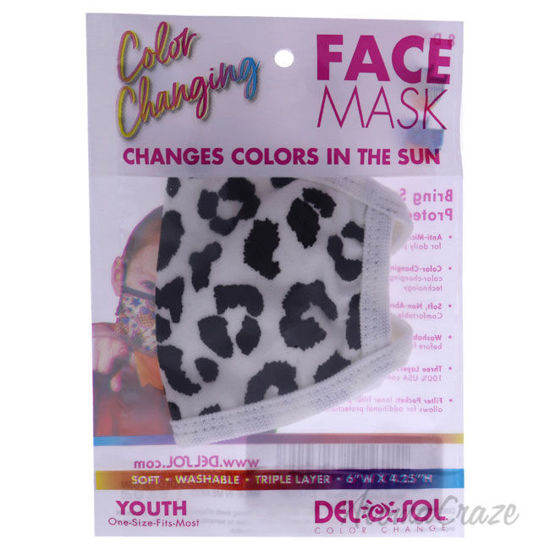 Picture of Color Changing Face Mask Leopard Youth by DelSol for Unisex 1 Pc Mask