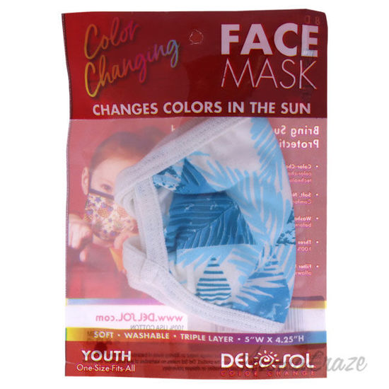 Picture of Color Changing Face Mask 80s Triangle Youth by DelSol for Unisex 1 Pc Mask
