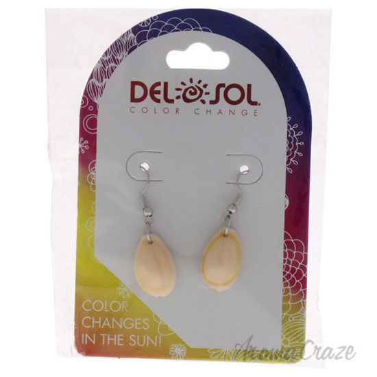 Picture of Color Changing Earrings Pink Cowrie by DelSol for Women 1 Pc Earrings